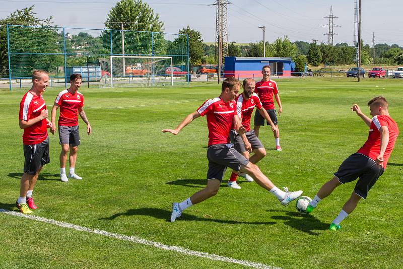 První trénink FC Viktorie Plzeň s trenérem Pavlem Vrbou