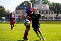 V podzimním zápase prohrála Viktorie s Libercem v Dobřanech 0:2. Tentokrát ale uspěly plzeňské fotbalistky, které si odvezly ze severu Čech vítězství 1:0.