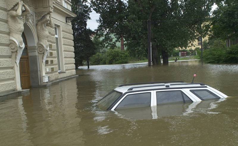 Povodně 2002 v Plzni.