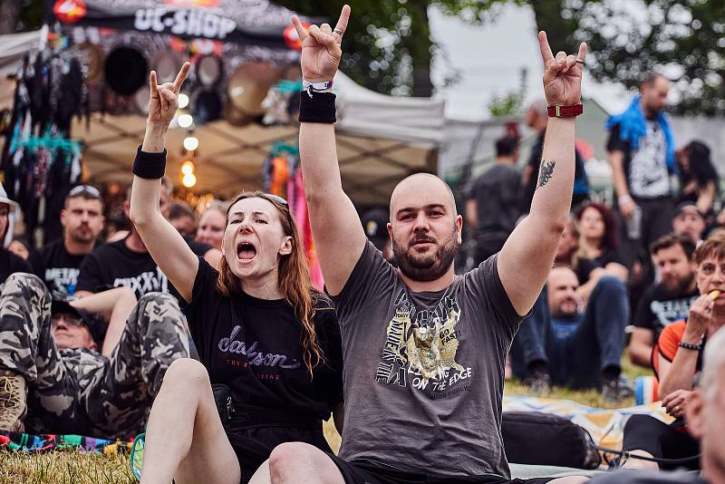 Metalfest - svátek příznivců metalu v amfiteátru v Plzni na Lochotíně.