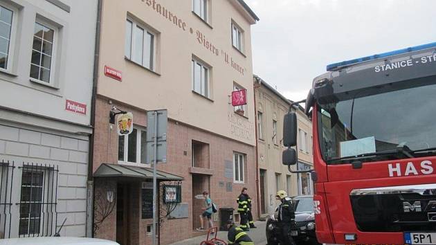 Požár v restauraci U kance.