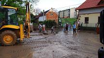 Prudký déšť vyplavil Úlice na Plzeňsku