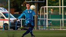 9. kolo ČLD U19: FC Viktoria Plzeň U19 B (na snímku fotbalisté v červenomodrých dresech) - SK Dynamo České Budějovice U19 B 3:0 (1:0).