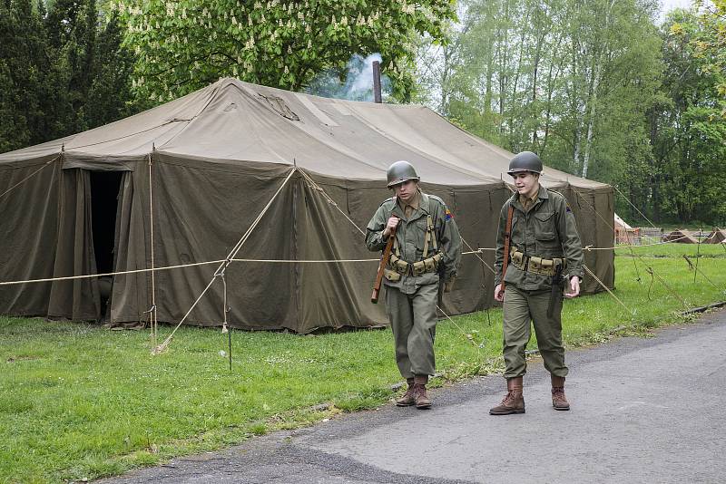 Tábor 16. obrněné divize US Army a Čs. samostatné obrněné brigády, RAF a WAAF