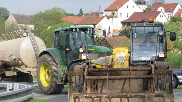 Protest zemědělců na jižním Plzeňsku