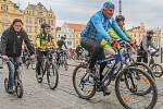 Jarní Velká cyklojízda na náměstí Republiky v Plzni