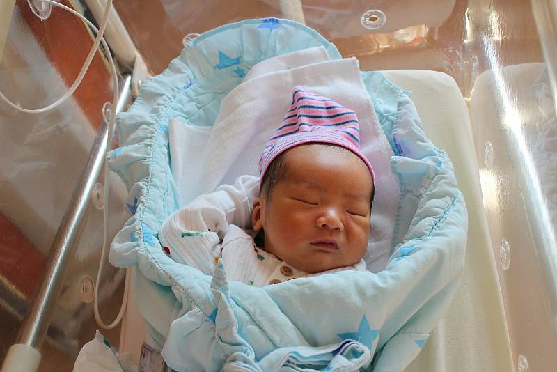 Minh Khang Hoang (3350 g, 51 cm) se narodil 16. října v 10:24 ve FN Lochotín. Z narození svého druhorozeného chlapečka se raduje maminka Tuyen a tatínek Long z Plzně.