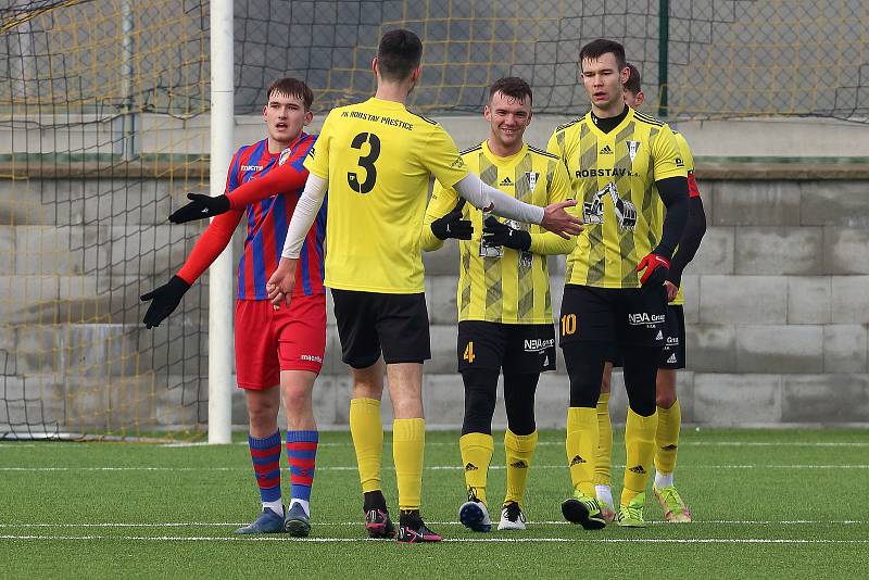 Zimní příprava: ROBSTAV Přeštice (žlutí) vs. Viktoria Plzeň B 7:3.