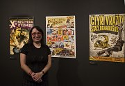 Spoluautorka výstavy Linky komiksu v Západočeské galerii v Plzni Eva Bendová.