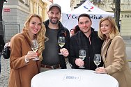 Petra, Petr, Petr a Tereza z Plzně na Plzeňském festivalu vína 2023 v Kopeckého a Smetanových sadech