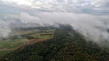 Z letu vzducholodi Zeppelin z Prahy do Plzně.