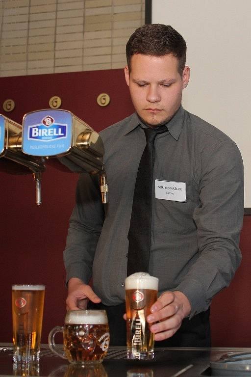 Soutěž v čepování piva Plzeňský korbel