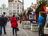 Vánoční trhy na náměstí Republiky v Plzni