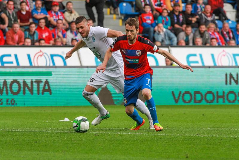 Fotbalisté Viktorie Plzeň doma remizovali  v utkání 28. kola první ligy  s Mladou Boleslaví 3:3.
