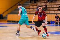 1. Futsal liga (21. kolo): SK Interobal Plzeň (futsalisté v červenočerných dresech) - FC Rapid Ústí nad Labem 16:1.