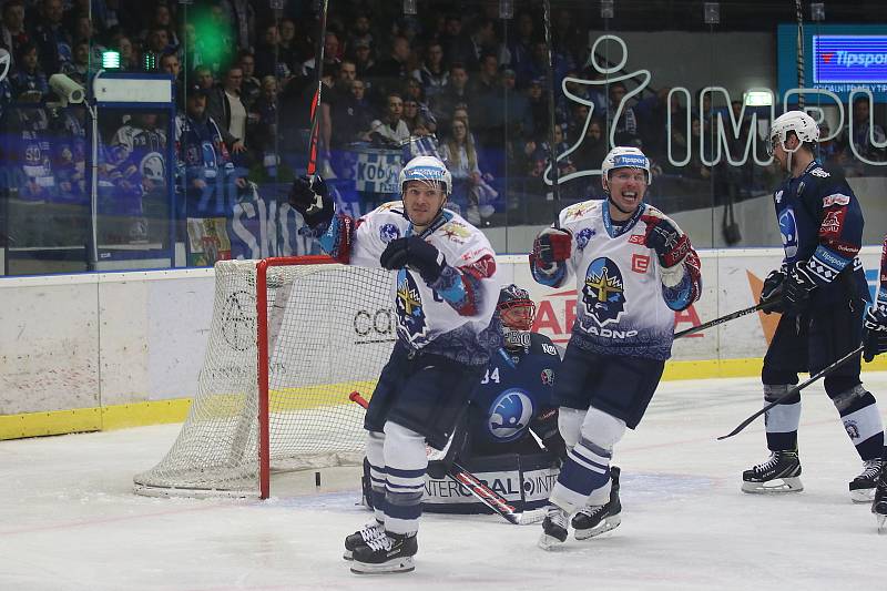 Kladno (v bílém) hostilo v hokejové extralize Plzeň.