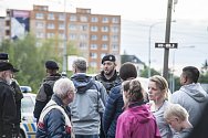 Policisté evakuovali městskou část Skvrňany