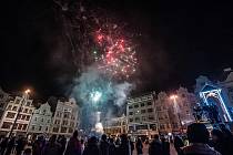 Silvestr a Nový rok 2020 v Plzni