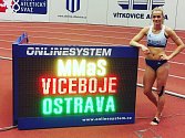 Denisa Majerová na lednovém mistrovství Moravy a Slezska v Ostravě, kde dokončila pětiboj na pátém místě a poprvé překonala svůj krajský rekord.  