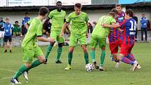 Fotbalisté FC Viktoria Plzeň B (červenomodří) vyhráli v Sokolově 1:0 díky brance Jedličky z 63. minuty utkání.