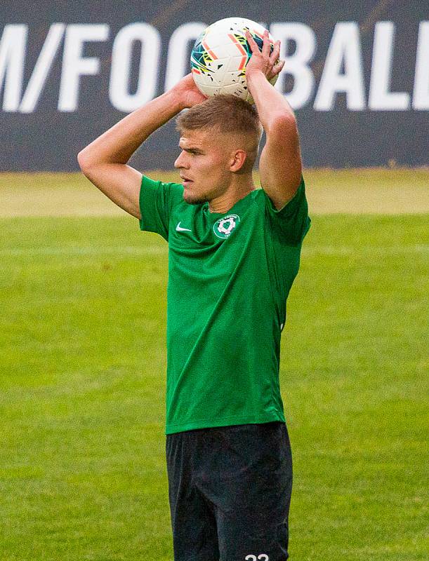 Ze zápasu 27. kola FORTUNA:LIGY Příbram - Slavia Praha 0:1.