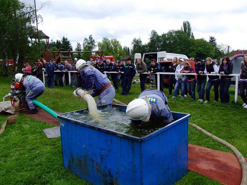 Soutěž v požárním sportu 9. požárního okrsku Rožmitál.