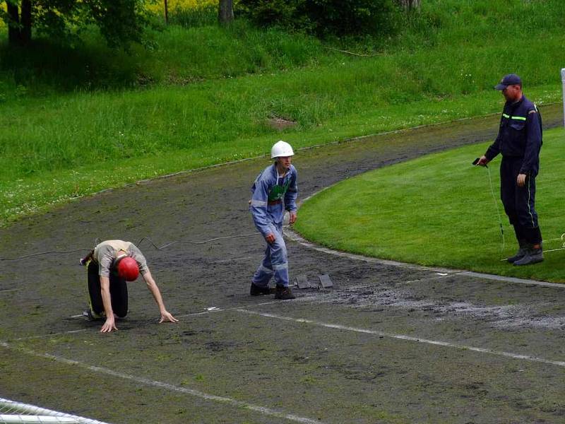 Soutěž v požárním sportu 9. požárního okrsku Rožmitál.