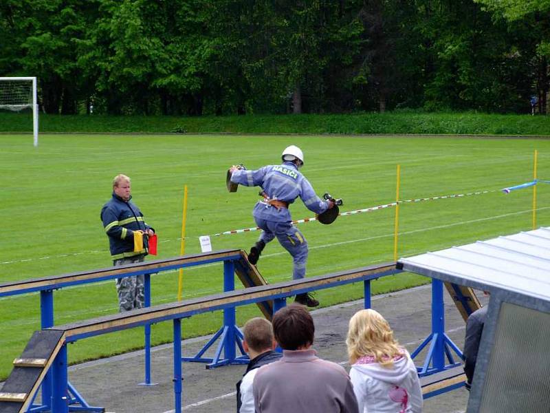 Soutěž v požárním sportu 9. požárního okrsku Rožmitál.