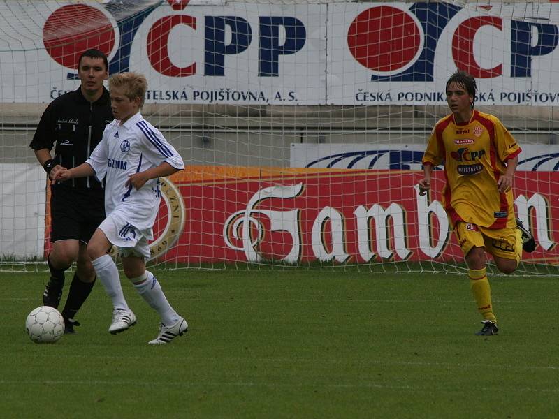 Mezinárodní utkání žáků U15: Marila Příbram - Schalke (1:5).