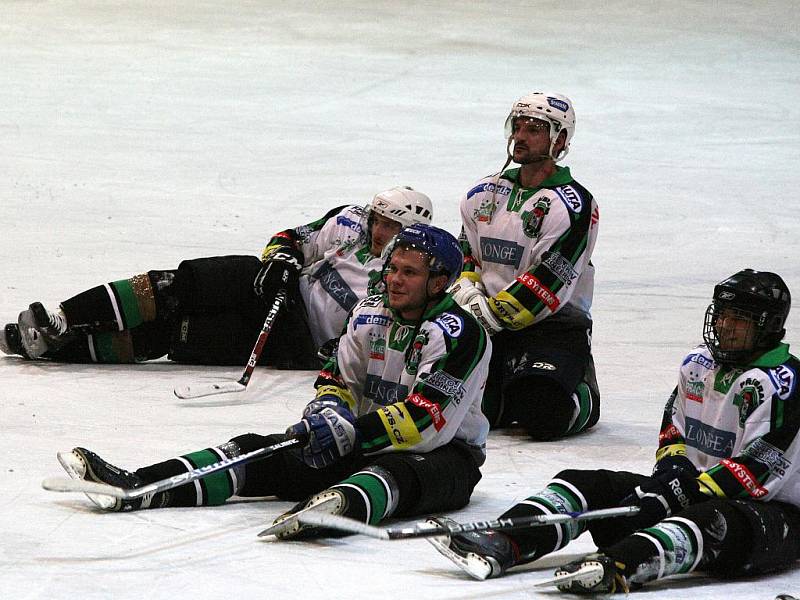 Semifinále play off KLM: HC Příbram - Velké Popovice (3:1).