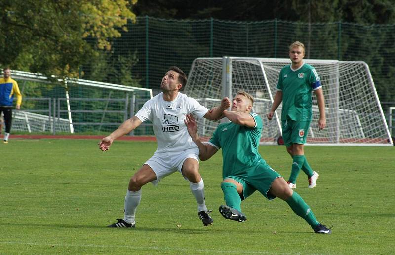 Zápas 7. kola Divize A 2018/2019 Mariánské Lázně - Tatran Sedlčany 2:1 (1:0).