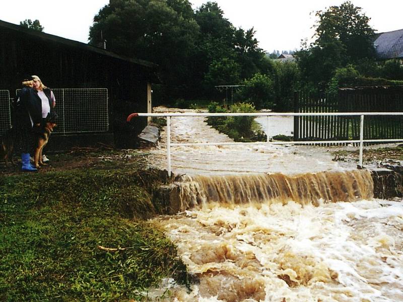 Povodně v roce 2002 v Bukové na Rožmitálsku