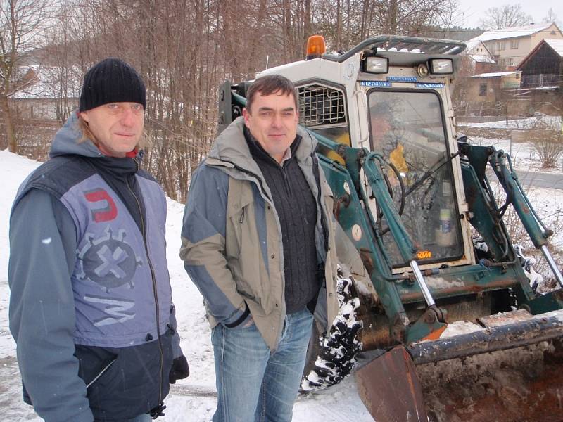 Zahájení stavby kanalizace v Oborách.