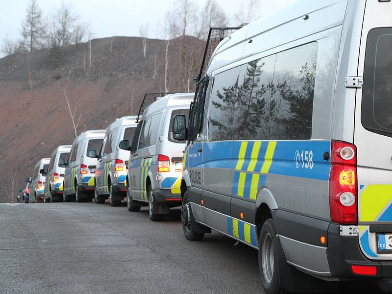 Policejní razie v Příbrami.