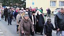 Sobotní masopustní průvod zahájil v Březnici čtyřicetidenní půst.