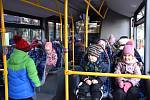 Z přestavení nových autobusů Městské hromadné dopravy v Příbrami.