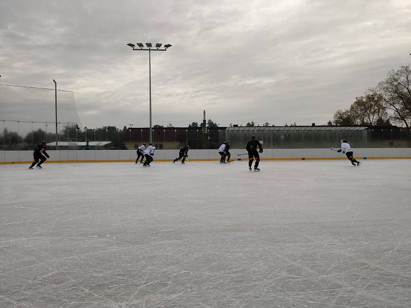 Trénink HC Sparta Praha v Dobříši.