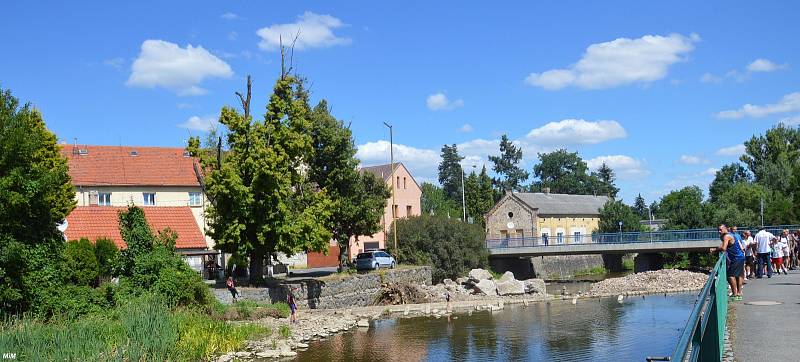 Na start hlavního závodu přes Litavku se postavilo 191 běžců. Do toho nejsou počítány děti, které měly samostatné závody po rovinkách podél Litavky poté, co dospělí běžci vyběhli.