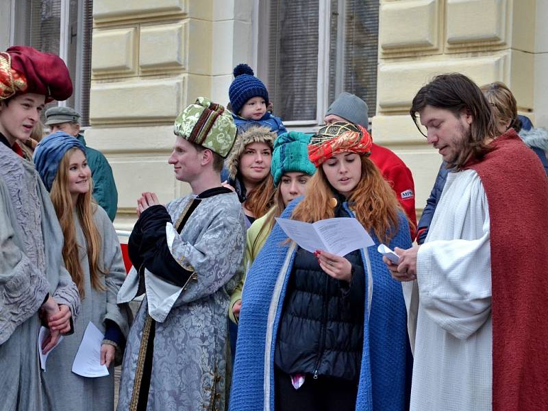 Tříkrálový průvod v Příbrami 2016.