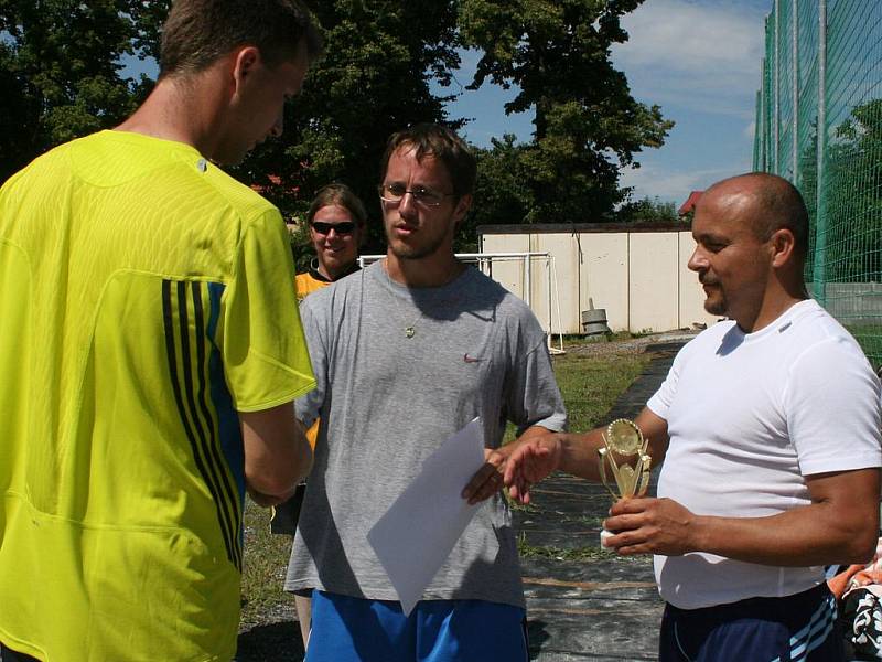 Turnaj v plážovém fotbalu, který se hrál 1. srpna v areálu SK Spartak Příbram.