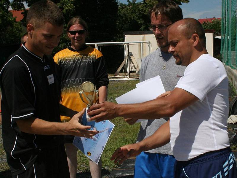 Turnaj v plážovém fotbalu, který se hrál 1. srpna v areálu SK Spartak Příbram.