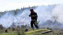 Taktické cvičení na Jordánu kvůli řízenému vypalování dopadovek.