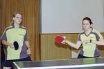 RP II: Sádek B - TTC Příbram D. Barbora Průšová (vlevo) a Petra Velebilová (TTC).