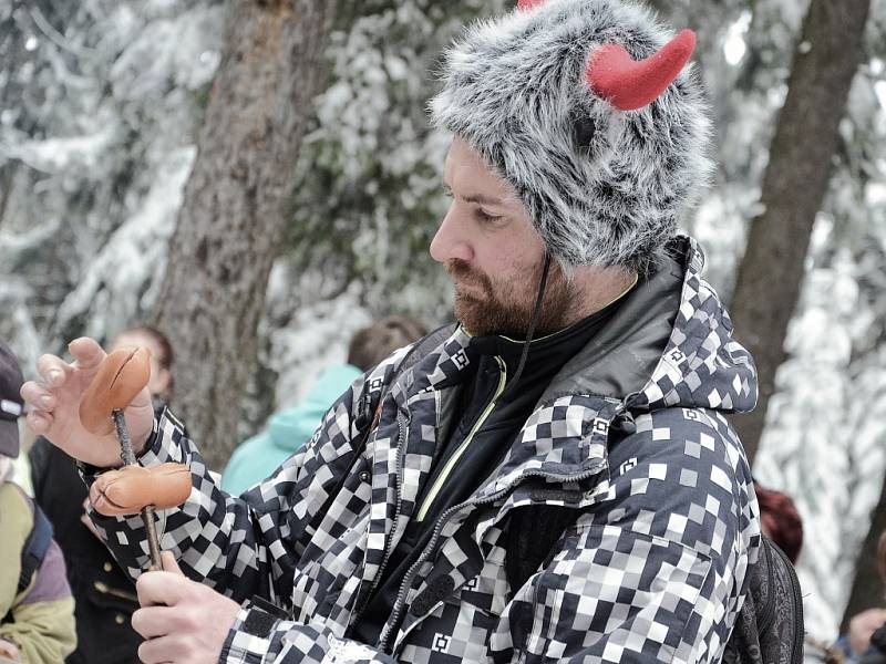 Výstup na Prahu 2016. Pěšky, s kočárkem i na saních. Tak v sobotu lidé zdolávali výstup na „Pražák". Brdský vrchol u Nepomuka si potřinácté vyšláplo více než dva tisíce nadšenců.