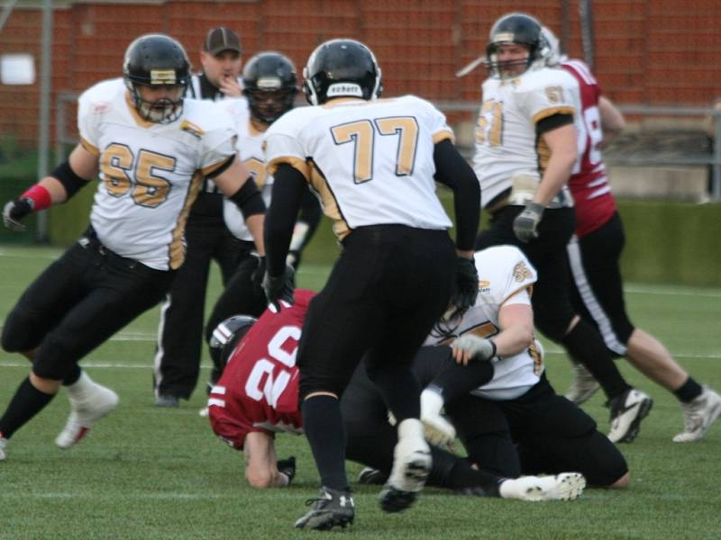 Česká liga amerického fotbalu: Bobcats - Stallions.