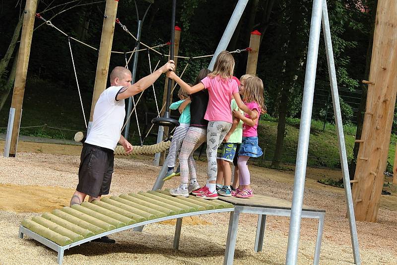 Lanové centrum bylo původně na hřišti na Rynečku v Příbrami.