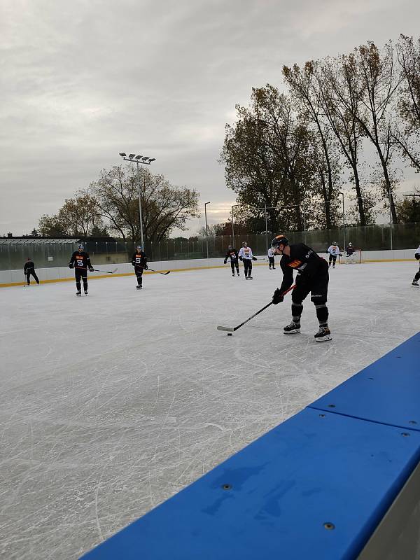 Trénink HC Sparta Praha v Dobříši.