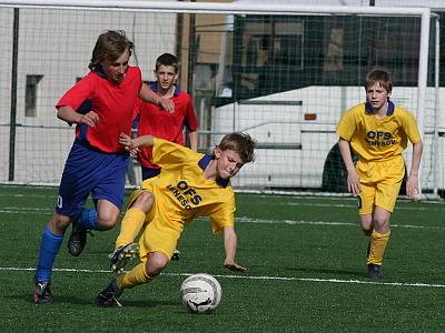 Meziokresní soutěž žákovských výběrů U13: OFS Benešov (žlutí) - OFS Příbram 1:1