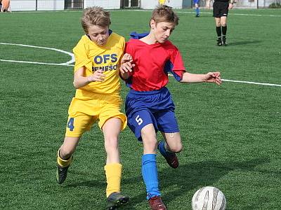 Meziokresní soutěž žákovských výběrů U13: OFS Benešov (žlutí) - OFS Příbram 1:1