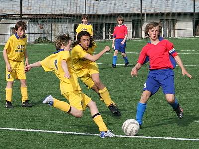 Meziokresní soutěž žákovských výběrů U13: OFS Benešov (žlutí) - OFS Příbram 1:1